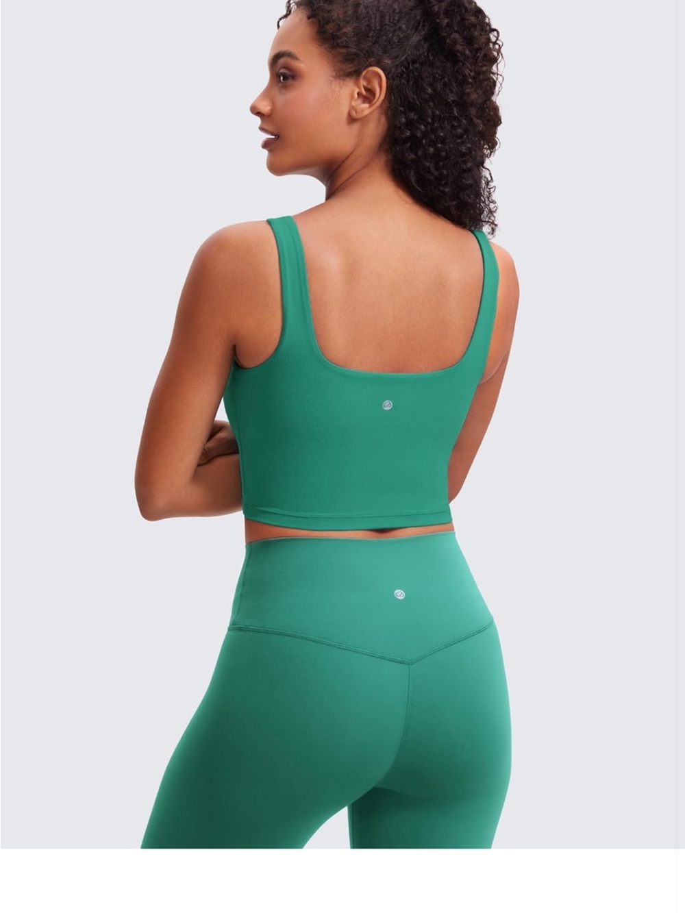 CRZ YOGA Butterluxe Square Neck Padded Tank Top - Picture 2 of 6